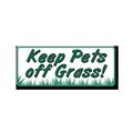 Evermark Keep Pets Off Grass Clip-On Sign EV122579